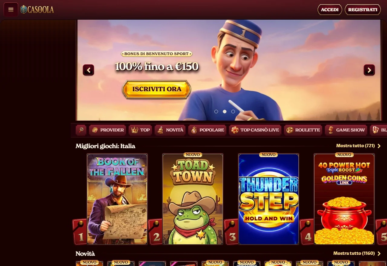 casino non aams neosurf: la pagina principale di Casoola